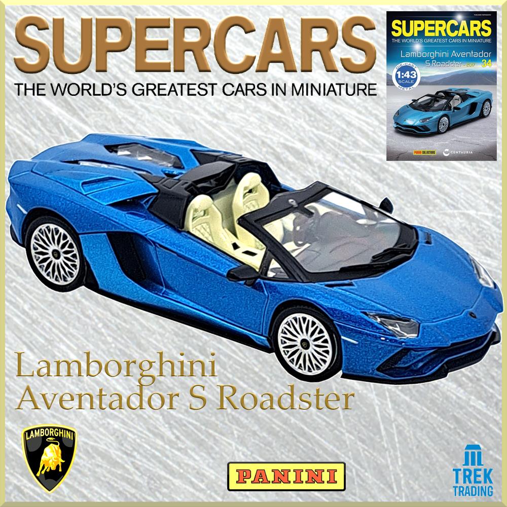 Supercars Collection 34 - Lamborghini Aventador S Roadster 2017 with Magazine