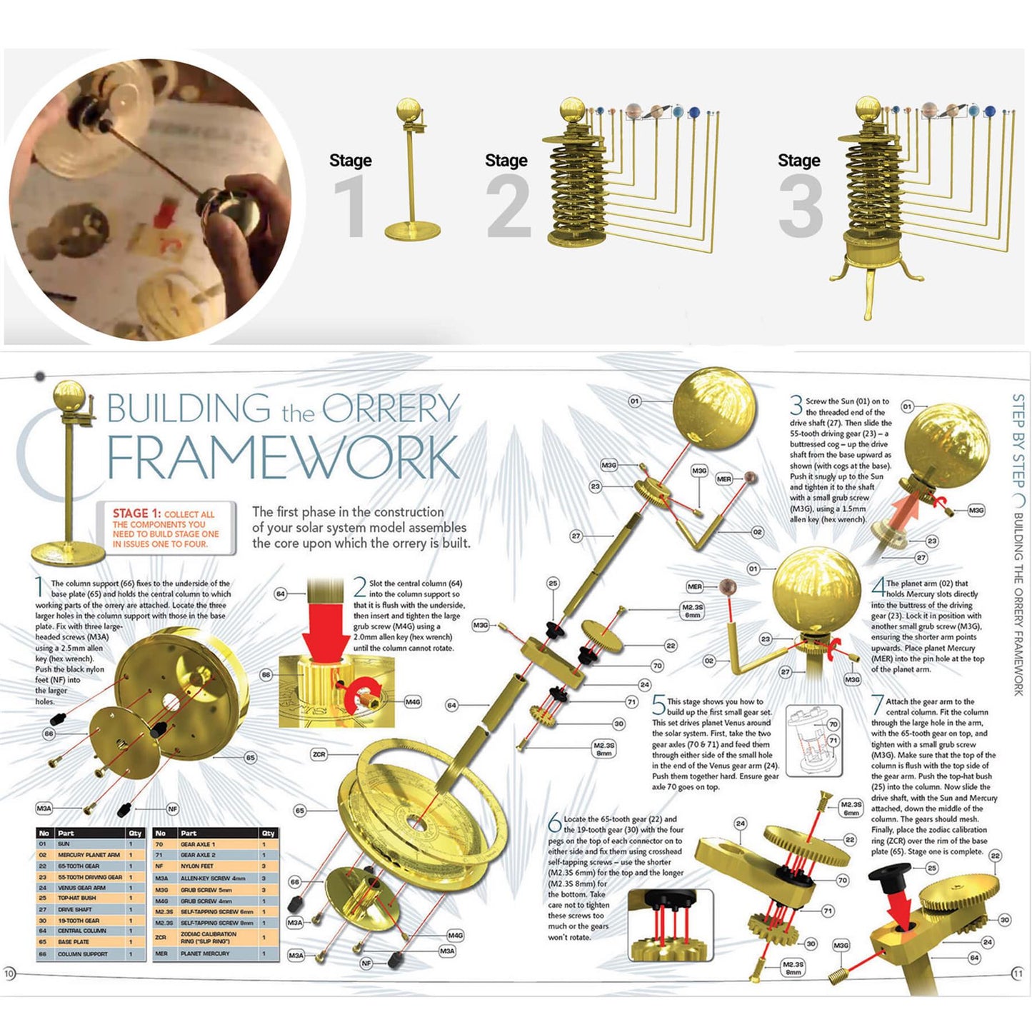 Build a Precision Mechanical Solar System Orrery - New & Complete Kit