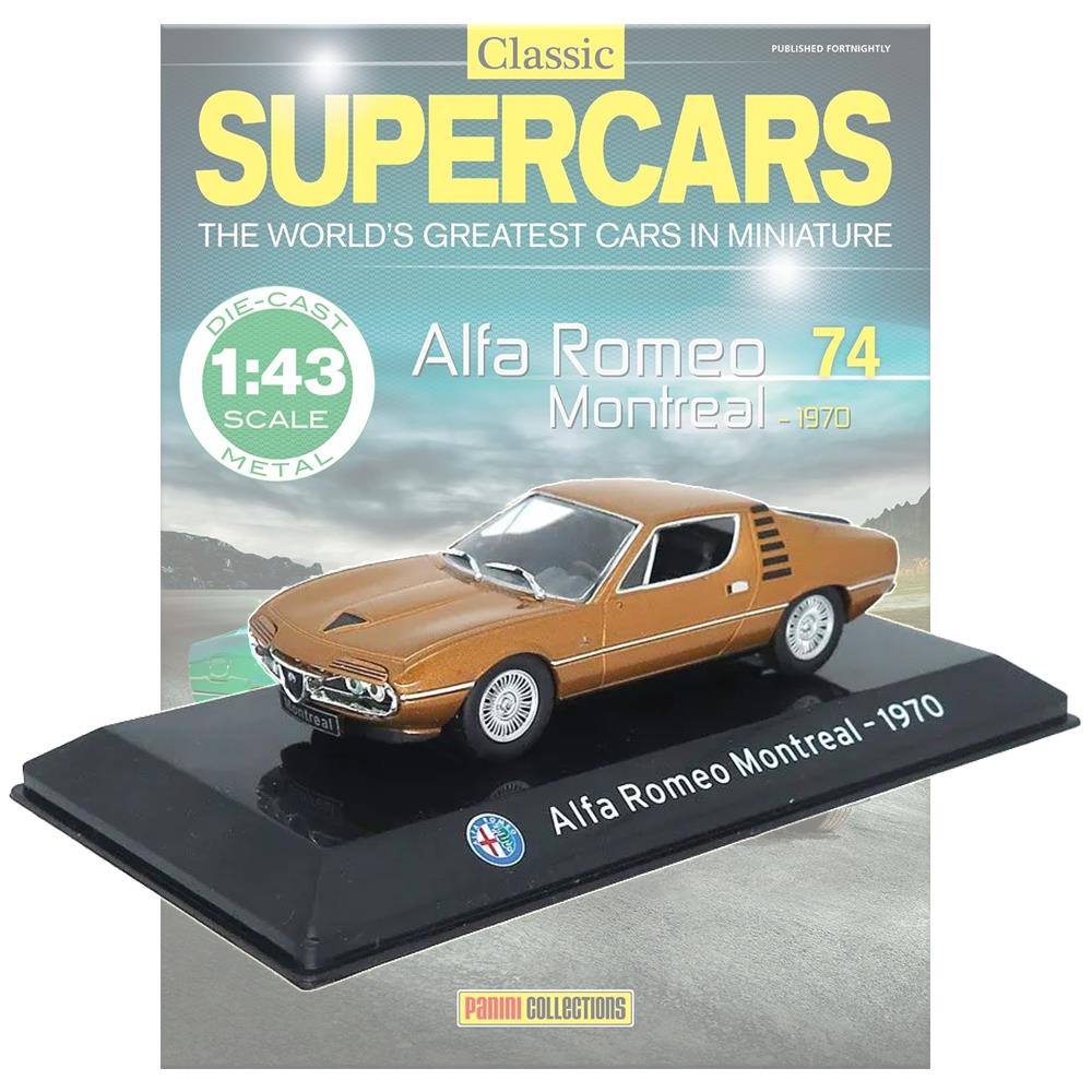 Supercars Collection 74 - Alfa Romeo Montreal 1970 with Magazine