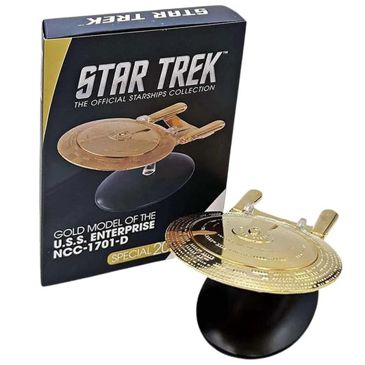 Star Trek Starships Collection - 14cm Gold USS Enterprise NCC-1701-D - Special Issue 20