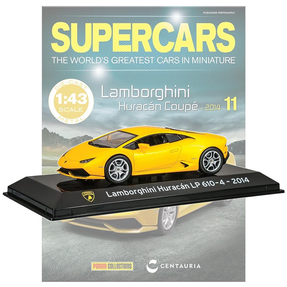 Supercars Collection 11 - Lamborghini Huracán LP610-4 Coupé 2014 with Magazine