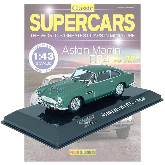 Supercars Collection 77 Aston Martin DB4 1958 with Magazine
