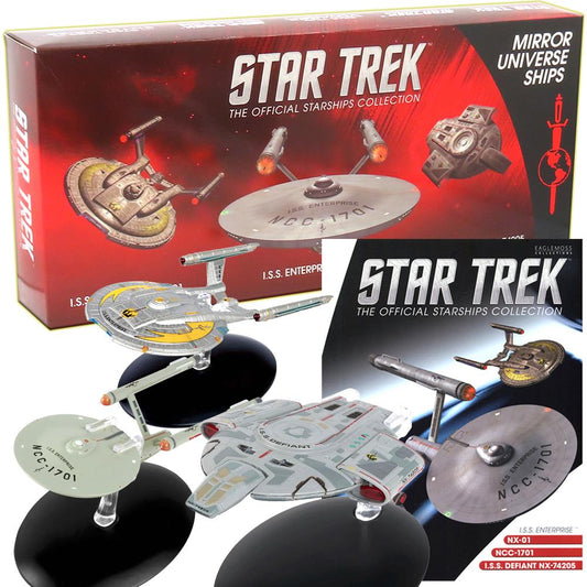 Star Trek Starships Collection - Mirror Universe Box Set - NX-01, NCC-1701, NX-74205 with Magazine