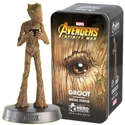 Marvel Avengers Endgame Heavyweights Collection - 12cm Groot Metal Statue