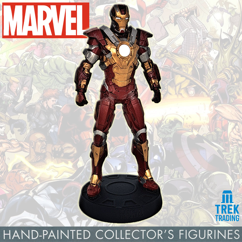 Marvel Movie Collection Figurines - 14cm Iron Man 3 Mark 17 02 with 8-Page  Magazine